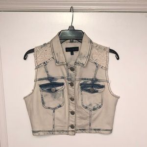 Light Wash Denim Vest